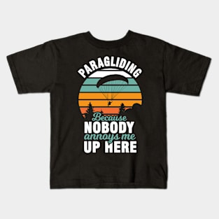 Funny Paragliding Outfit for Paraglider Kids T-Shirt